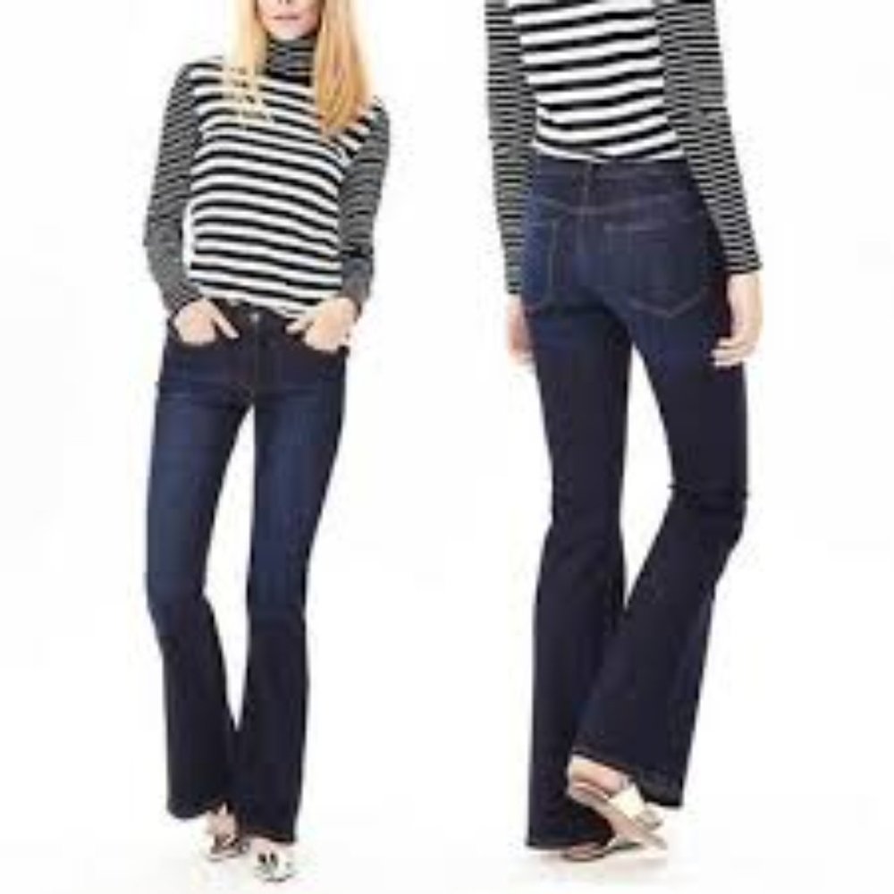 Banana Republic Dark Blue Flare Jeans